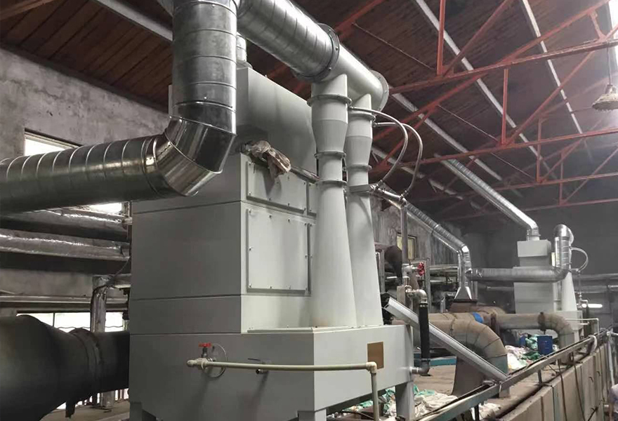 印染行業定型機除塵